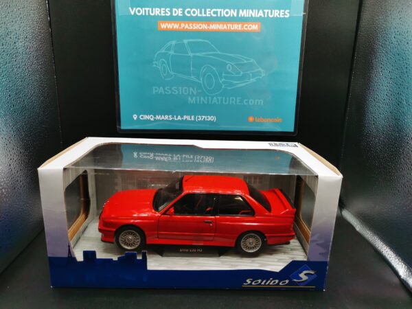 BMW M3 E 30 1986 RED SOLIDO 1/18 – Image 5