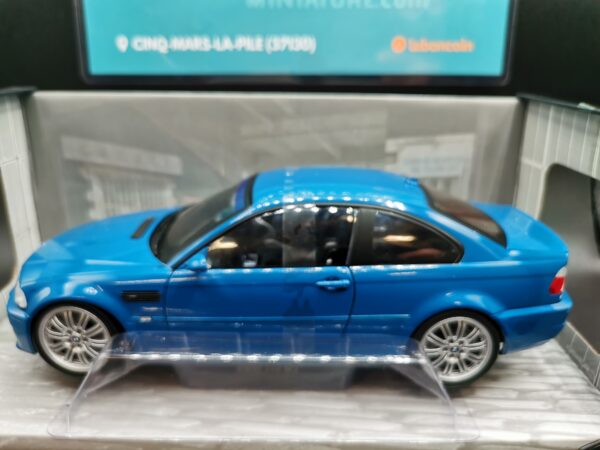 BMW E46 M3 LAGUNA SECA BLAU 2000 SOLIDO 1/18