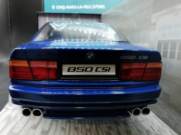 BMW 850 CSI E31 TOBAGGO BLUE 1990 SOLIDO 1/18 – Image 9