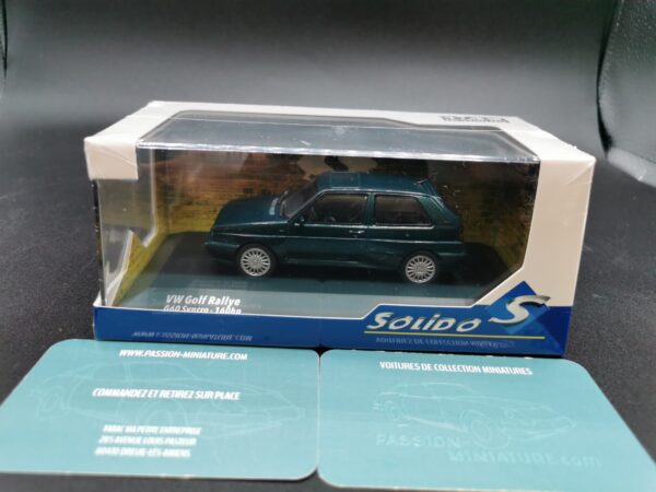 VOLKSWAGEN GOLF RALLYE G60 SYNCRO 160HP GREEN SOLIDO 1/43