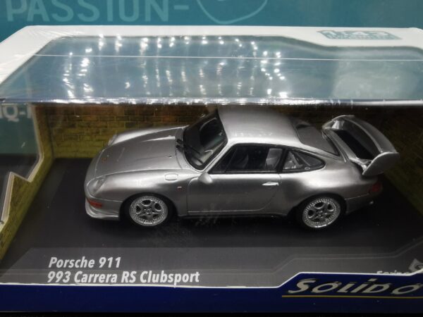 PORSCHE 911 993 CARRERA RS CLUBSPORT POLAR SILVER SOLIDO 1/43 EME