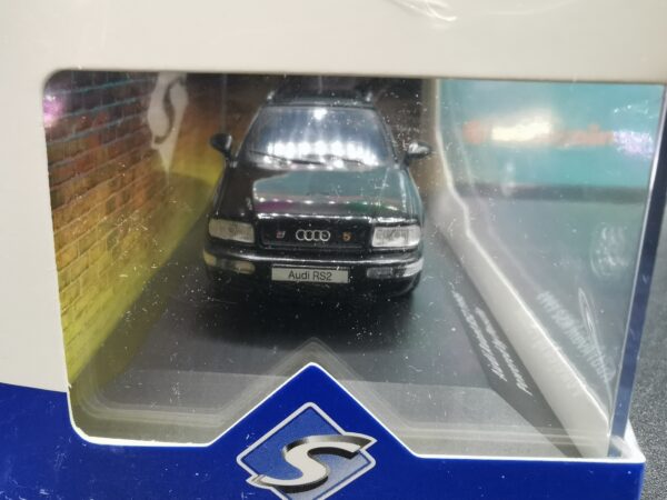 AUDI AVANT RS2 1995 POWERED BY PORSCHE BRILLIANT BLACK SOLIDO 1/43 EME – Image 4