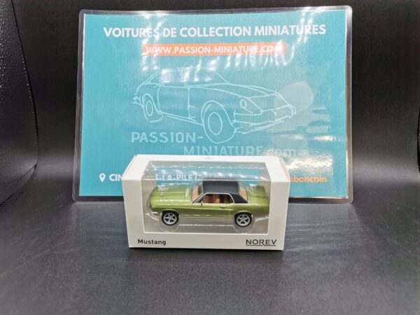 FORD MUSTANG CABRIOLET VERT ET NOIR NOREV 1/43 EME – Image 2