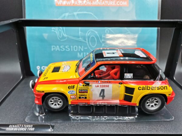 RENAULT 5 TURBO TOUR DE CORSE 1980 SOLIDO COMPETITION 1/18 EME