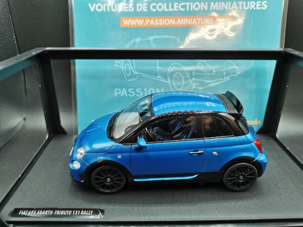 FIAT 695 ABARTH TRIBUTO 131 RALLY PODIUM BLUE 2022 SOLIDO 1/18 EME