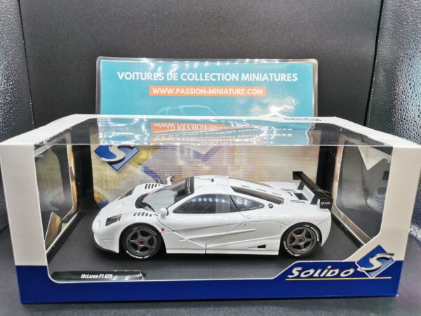 MC LAREN F1 GTR SHORT TAIL WHITE 1996 SOLIDO 1/18 EME – Image 2