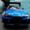 ALFA ROMEO GIULLIA GTA BLUE ANODIZED BLUE 2022 SOLIDO 1/18 EME – Image 5
