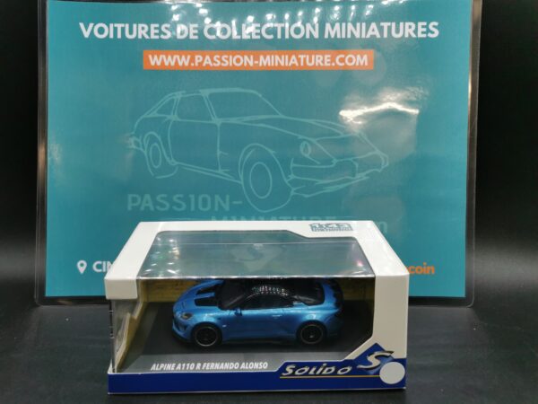 ALPINE A110 R FERNANDO ALONSO BLUE SOLIDO 1/43 EME – Image 2