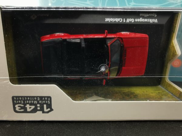 VOLKSWAGEN GOLF 1 CABRIOLET SPORTLINE TORNADO RED SOLDO 1/43EME – Image 3