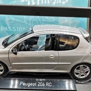 PEUGEOT 206 RC 2003 ALUMINIUM SILVER NOREV 1/18 EME