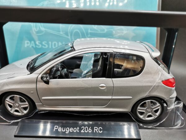 PEUGEOT 206 RC 2003 ALUMINIUM SILVER NOREV 1/18 EME