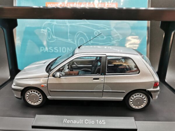 RENAULT CLIO 16S ICEBERG GREY 1992 NOREV 1/18 EME