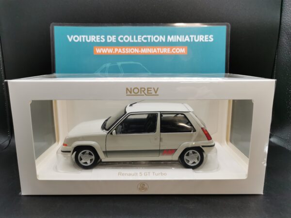 RENAULT 5 GT TURBO PH2 1989 PANDA WHITE NOREV 1/18 EME – Image 2