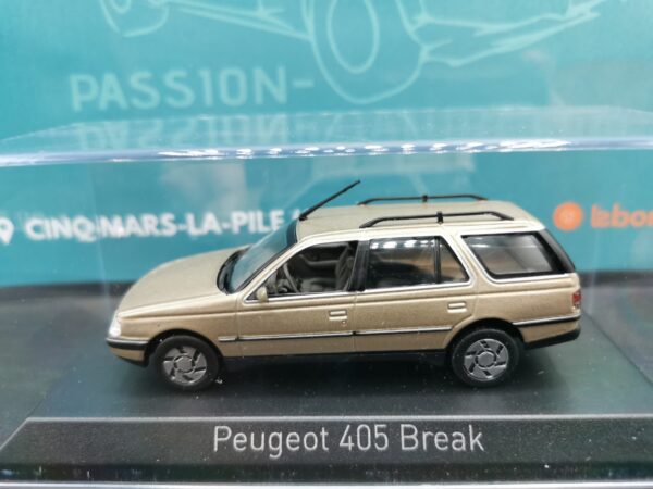 PEUGEOT 405 BREAK 1991 MAYFAIR BEIGE METALLIC NOREV 1/43 EME