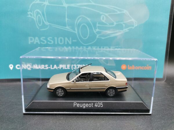 PEUGEOT 405 SRI 1991 MAYFAIR BEIGE METALLIC NOREV 1/43 EME