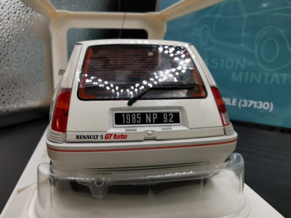 RENAULT 5 GT TURBO PH1 1985 PEARL WHITE NOREV 1/18 EME – Image 6