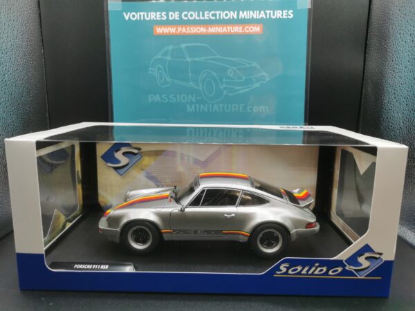PORSCHE 911 RSR KREMER DESIGN 1973 GREY SOLIDO 1/18 EME – Image 2