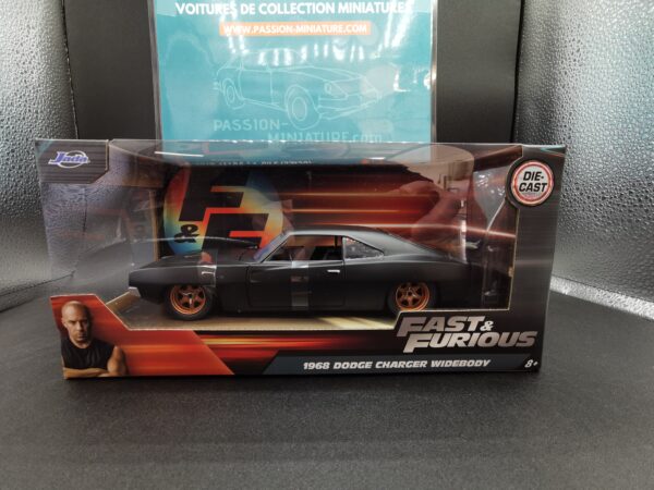 DODGE CHARGER WIDEBODY 1968 BLACK FAST & FURIOUS JADA 1/24 EME – Image 2