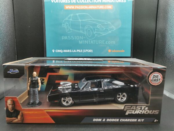 DODGE CHARGER R/T BLACK DOM FAST & FURIOUS JADA 1/24 EME – Image 2