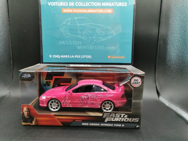 HONDA INTEGRA TYPE R ROSE 1995 FAST & FURIOUS JADA 1/24 EME – Image 2