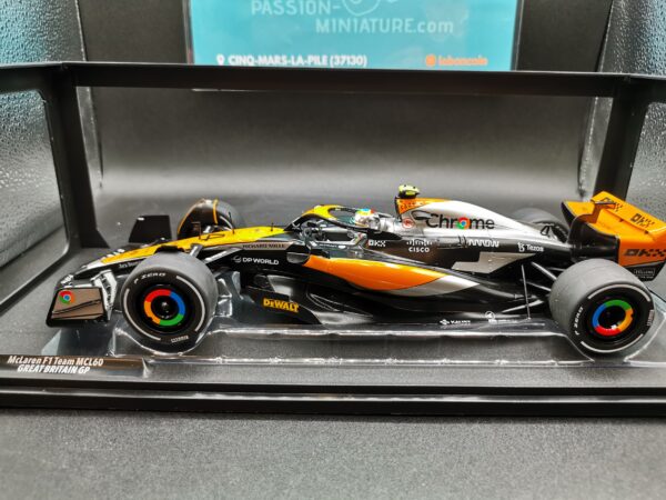 McLAREN F1 TEAM MCL60 GREAT BRITAIN GP SOLIDO COMPETITION 1/18 EME