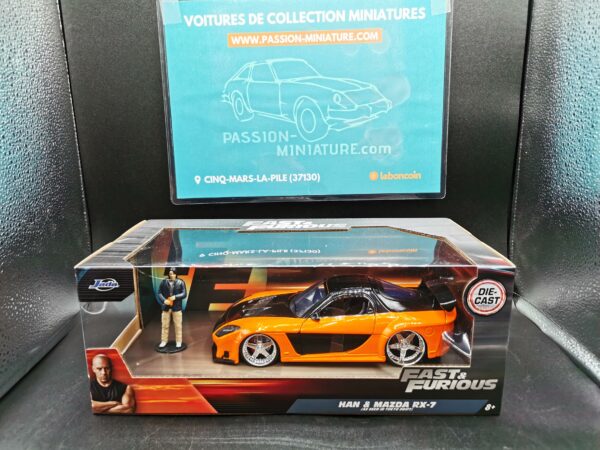 MAZDA RX-7 ORANGE ET NOIRE HAN FAST & FURIOUS JADA 1/24 EME – Image 2
