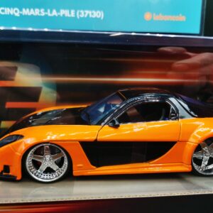 MAZDA RX-7 ORANGE ET NOIRE HAN FAST & FURIOUS JADA 1/24 EME
