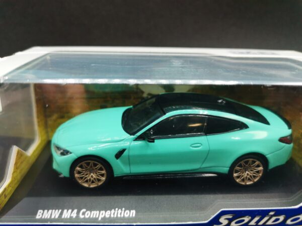 BMW M4 G82 COMPETITION MINT GREEN SOLIDO 1/43 EME