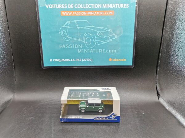 MINI COOPER SPORT PACK 1.3I BRITISH RACING GREEN SOLIDO 1/43 EME – Image 2