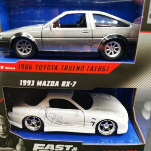 MAZDA RX-7 1993 ET TOYOTA TRUENO 1986 FAST & FURIOUS JADA 1/43 EME