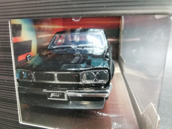NISSAN SKYLINE 2000 GT-R KPGC10 BLACK BRIAN FAST & FURIOUS JADA 1/32 EME – Image 5