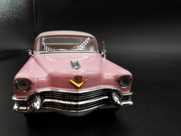 CADILLAC FLEETWOOD SERIES 60 1955 ROSE A TOIT BLANC GREENLIGHT 1/24 EME – Image 5