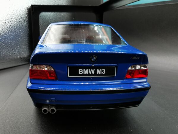 BMW E36 COUPE M3 SANTORIN BLUE 1996 SOLIDO 1/18 EME – Image 6