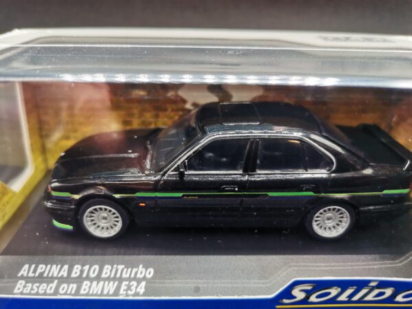 BMW ALPINA B10 BITURBO BASE E34 DIAMOND BLACK SOLIDO 1/43