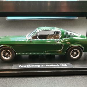 FORD MUSTANG GT FASTBACK 1968 VERT FONCE KKSCALE 1/18 EME