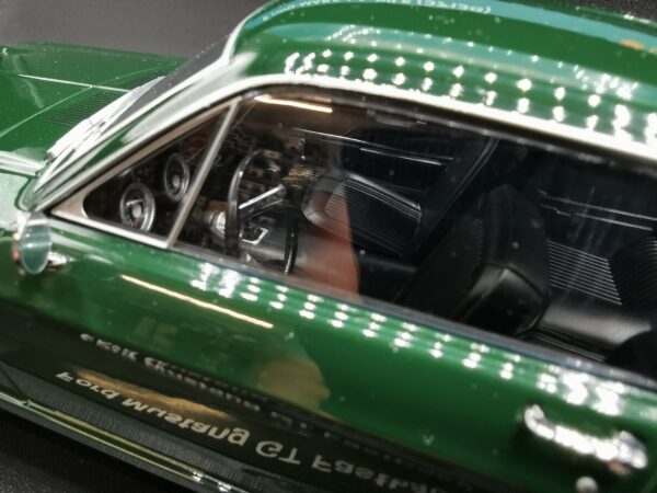 FORD MUSTANG GT FASTBACK 1968 VERT FONCE KKSCALE 1/18 EME – Image 4