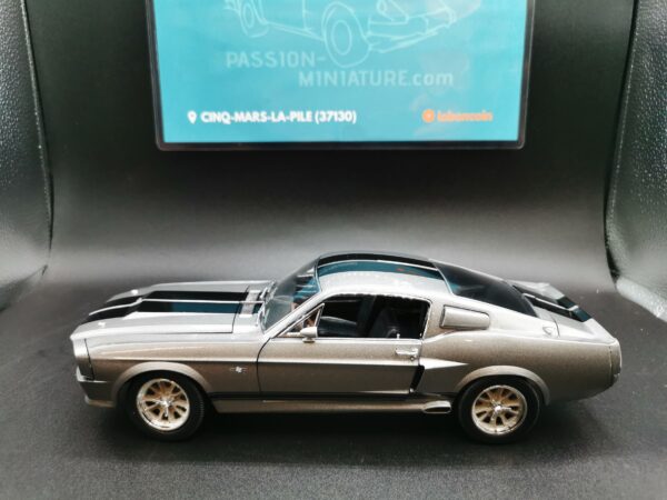 FORD MUSTANG CUSTOM 1967 GREY ELEANOR GREENLIGHT 1/18 EME