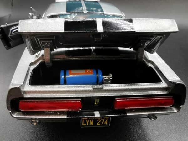 FORD MUSTANG CUSTOM 1967 GREY ELEANOR GREENLIGHT 1/18 EME – Image 5