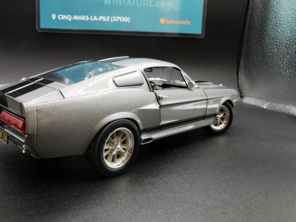 FORD MUSTANG CUSTOM 1967 GREY ELEANOR GREENLIGHT 1/18 EME – Image 9
