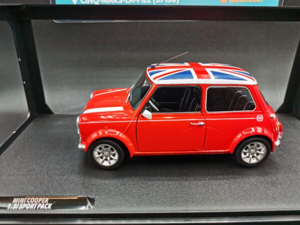 MINI COOPER SPORT REDFIRE & FLAG 1.3I SPORT PACK SOLIDO 1/18 EME