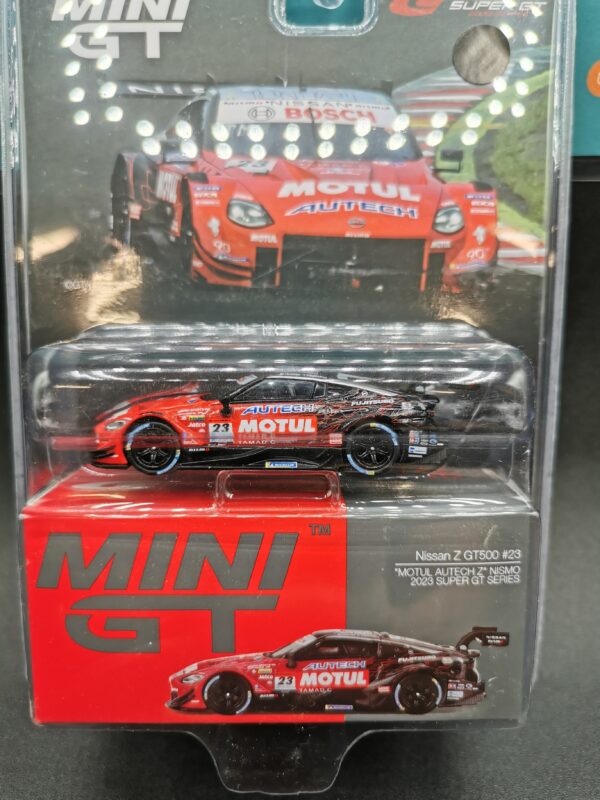 NISSAN Z GT500 N0 23 MOTUL AUTECH Z NISMO 2023 SUPER GT SERIES MINI GT 1/64 EME