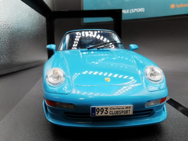 PORSCHE 911 993 CLUBSPORT RIVIERA BLUE 1997 SOLIDO 1/18 EME – Image 5