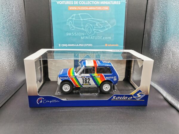 LADA NIVA PARIS DAKAR 1984 NO182 JABOUILLE/SARDOU SOLIDO COMPETITION 1/18 EME – Image 2