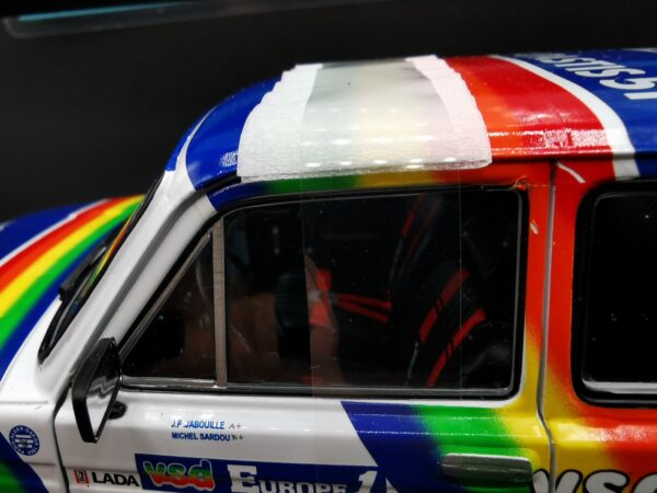 LADA NIVA PARIS DAKAR 1984 NO182 JABOUILLE/SARDOU SOLIDO COMPETITION 1/18 EME – Image 4