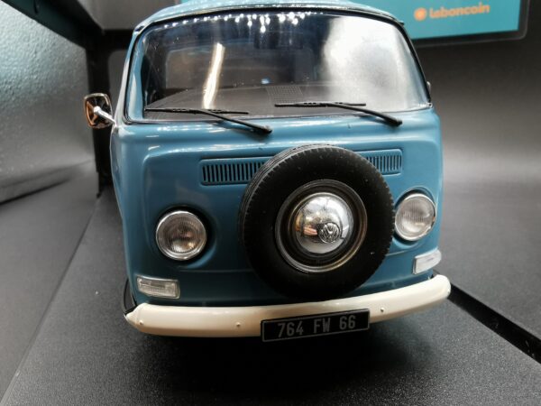 VOLKSWAGEN COMBI PICK UP T2 BLUE PETROL 1968 SOLIDO 1/18 EME – Image 5