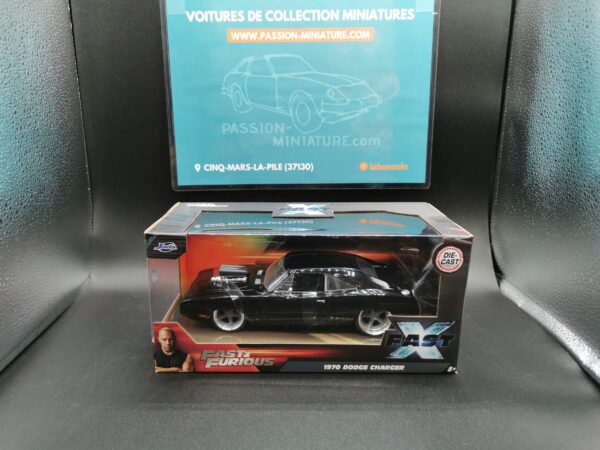 DODGE CHARGER 1970 BLACK DOM FAST & FURIOUS X JADA 1/24 EME – Image 2