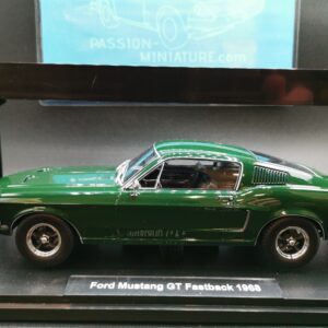 FORD MUSTANG GT FASTBACK 1968 GREEN KKSCALE 1/18 EME