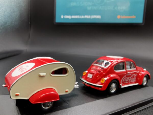 VOLKSWAGEN COCCINELLE 1967 AVEC REMORQUE COCA COLA 1/43 EME – Image 7