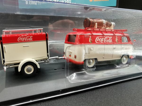 VOLKSWAGEN T1 COMBI 1960 AVEC MINI REMORQUE COCA COLA 1/43 EME – Image 6