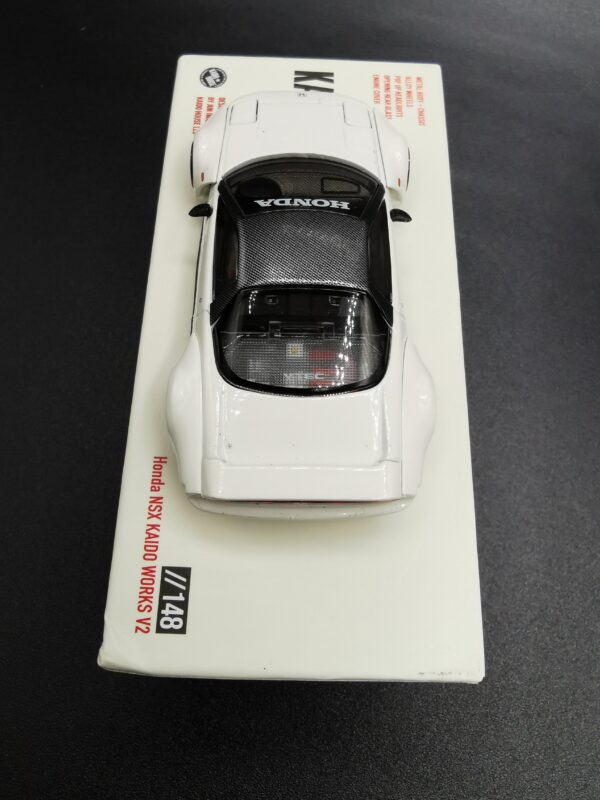HONDA NSX KAIDO WORKS V2 WHITE MINI GT 1/64 EME – Image 9